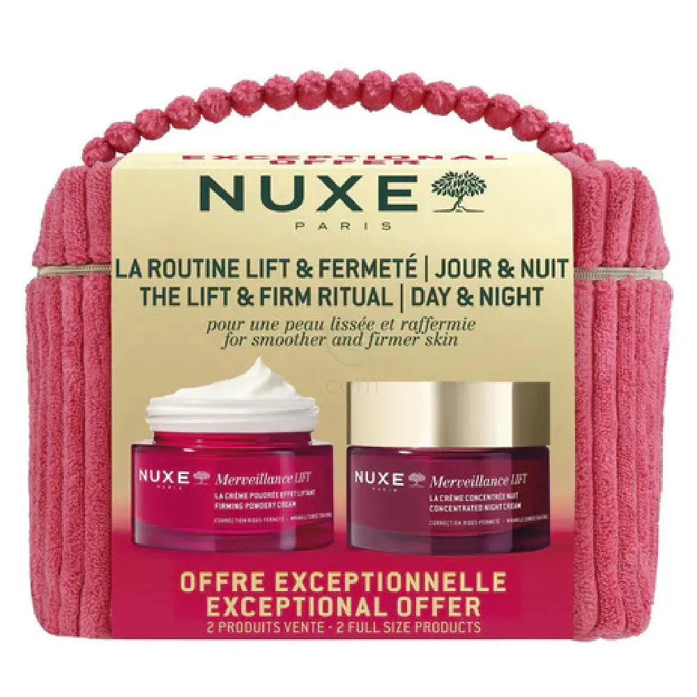 Nuxe Merveillance Lift Vanity Set, komplet za učvrstitev kože podnevi in ponoči (50 ml + 50 ml)